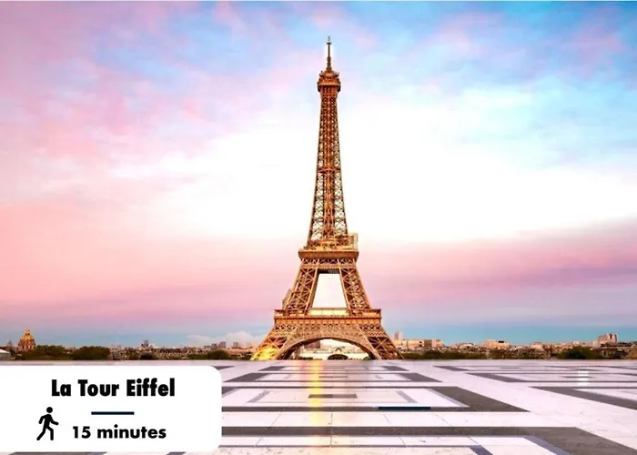 דירה Sublime 2br 6p Balcony Eiffel Tower